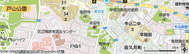来迎寺周辺の地図