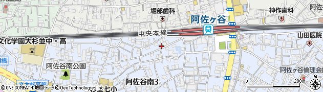 東京都杉並区阿佐谷南3丁目44周辺の地図