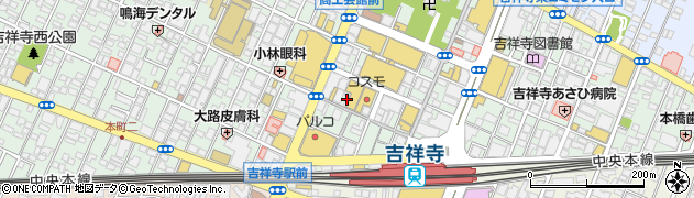 インターネット未来マンガ喫茶バグース吉祥寺店周辺の地図
