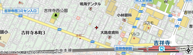 吉祥寺本町二郵便局 ＡＴＭ周辺の地図