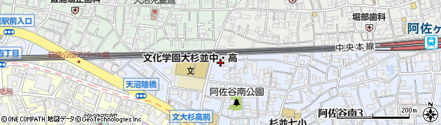 東京都杉並区阿佐谷南3丁目47-21周辺の地図