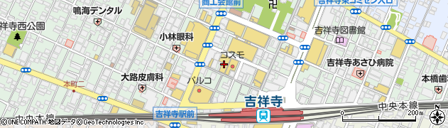 吉祥寺レンガ館モール周辺の地図