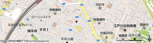 東京都江戸川区平井2丁目25-11周辺の地図