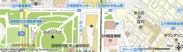 東京都立川市緑町周辺の地図