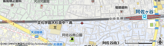 東京都杉並区阿佐谷南3丁目46周辺の地図