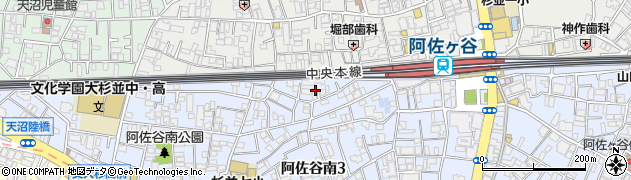 東京都杉並区阿佐谷南3丁目45周辺の地図