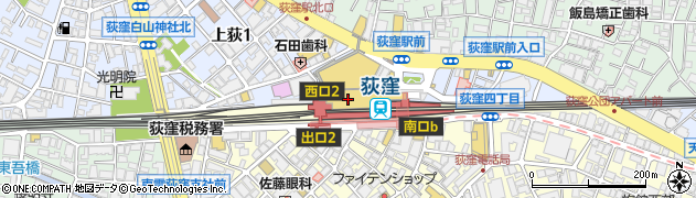 ダロワイヨ・ルミネ荻窪店周辺の地図