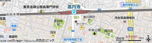 自衛隊東京地方協力本部城北地区隊本部高円寺募集案内所周辺の地図