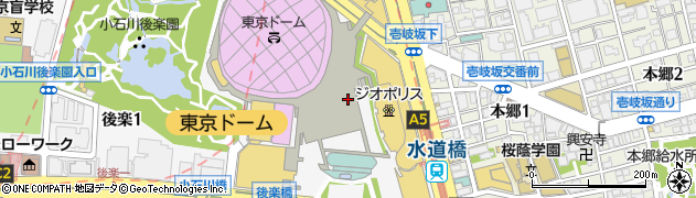 株式会社東京ドームホテル　ドゥミル周辺の地図