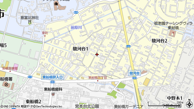 〒273-0862 千葉県船橋市駿河台の地図