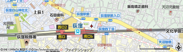松屋 荻窪北口店周辺の地図