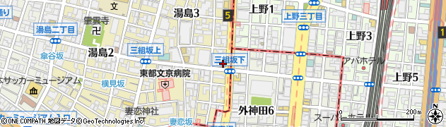 ダイヤ通商株式会社　湯島ＳＳ周辺の地図