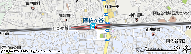 東京都杉並区阿佐谷南3丁目58周辺の地図