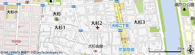 東京都江戸川区大杉2丁目4-16周辺の地図