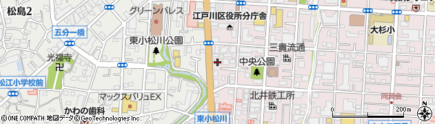 東京東信用金庫江戸川支店周辺の地図