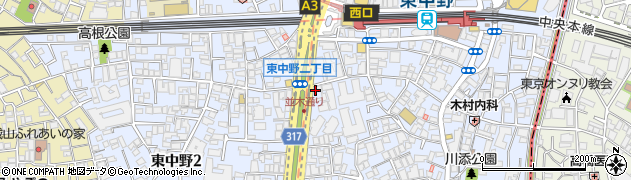 株式会社ホシノ　東中野本店周辺の地図