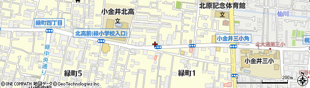 東京都小金井市緑町2丁目4-1周辺の地図