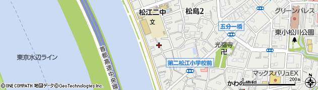 東京都江戸川区松島2丁目2周辺の地図