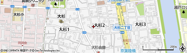 東京都江戸川区大杉2丁目4-4周辺の地図