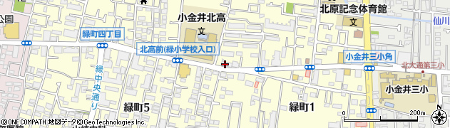 東京都小金井市緑町2丁目4-9周辺の地図