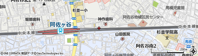 阿佐ヶ谷東自転車駐車場周辺の地図