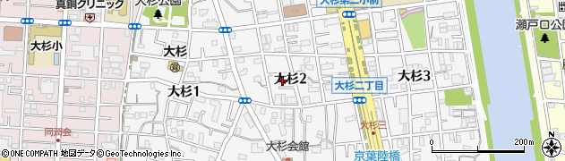 東京都江戸川区大杉2丁目4周辺の地図