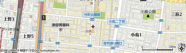 上野御徒町鍼灸整骨院周辺の地図
