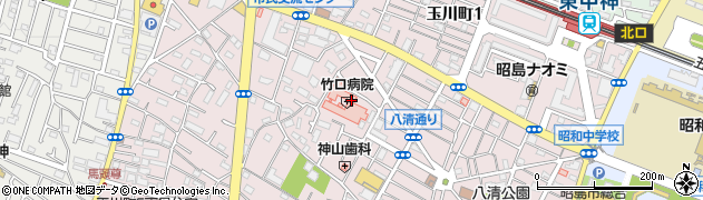 竹口病院訪問看護ステーション周辺の地図