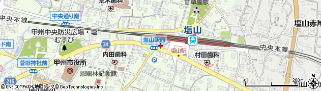 ＥＮＥＯＳ塩山駅前ＳＳ周辺の地図