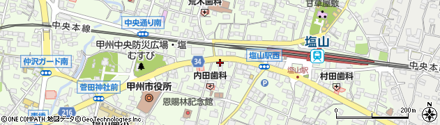 株式会社甲州屋商店　青果小売周辺の地図