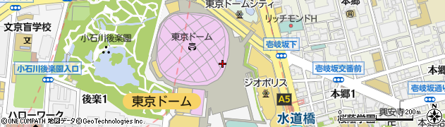野球殿堂博物館周辺の地図