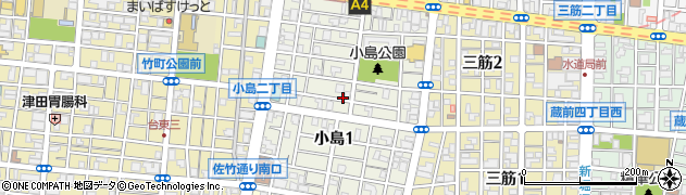 東京都台東区小島周辺の地図