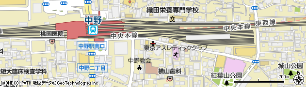 東京都中野区中野2丁目12-11周辺の地図