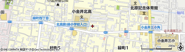 東京都小金井市緑町2丁目4-10周辺の地図