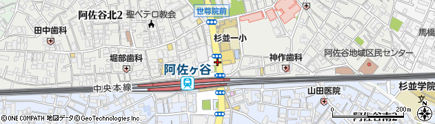 阿佐ヶ谷駅北口周辺の地図