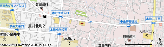 Cafe de D daiei 小金井店周辺の地図