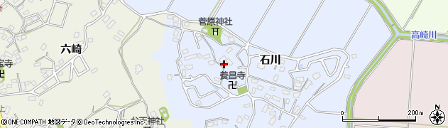 千葉県佐倉市石川周辺の地図