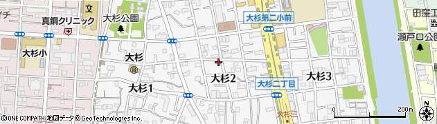 東京都江戸川区大杉2丁目4-11周辺の地図