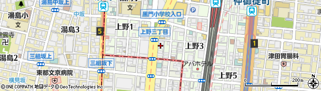 みずほ信託銀行上野支店周辺の地図