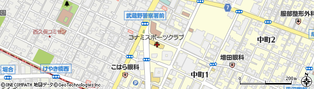 コナミスポーツクラブ　武蔵野周辺の地図