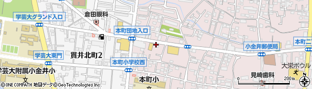ガネーシャガル 武蔵小金井店周辺の地図