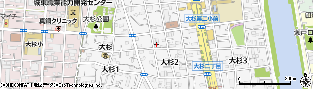 東京都江戸川区大杉2丁目5-14周辺の地図
