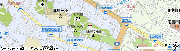 拝島大師周辺の地図
