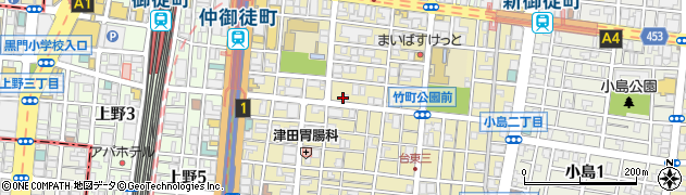 台東マンション周辺の地図