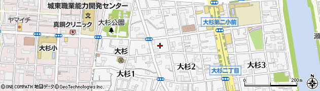 東京都江戸川区大杉2丁目6周辺の地図