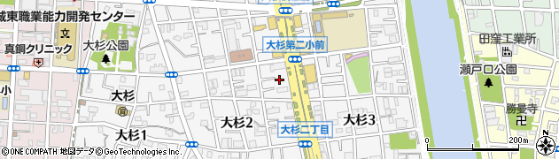 東京都江戸川区大杉2丁目12周辺の地図