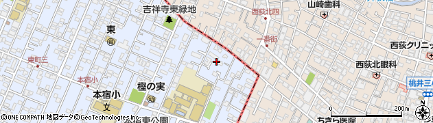 東京都武蔵野市吉祥寺東町4丁目11周辺の地図