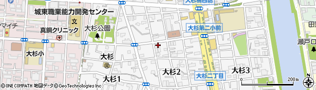 東京都江戸川区大杉2丁目5-6周辺の地図