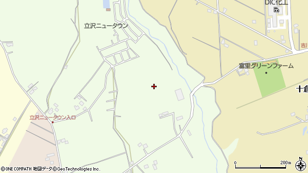 〒286-0214 千葉県富里市立沢の地図