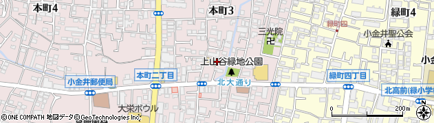 小金井福音キリスト教会周辺の地図